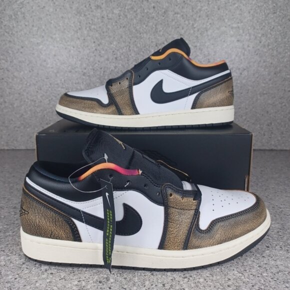 Jordan Other - Nike Air Jordan 1 Low Wear-Away Yellow Sneakers - Men's Size 10.5 & 11 Shoes